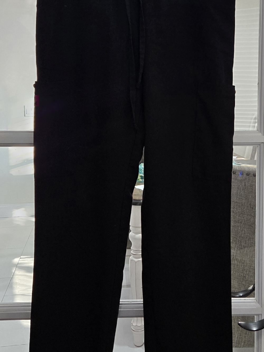 Betsey Johnson Black Straight-Leg Cargo Pants